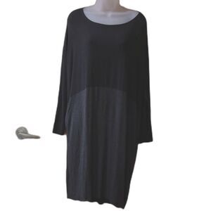 Eileen Fisher Black Midi Dress